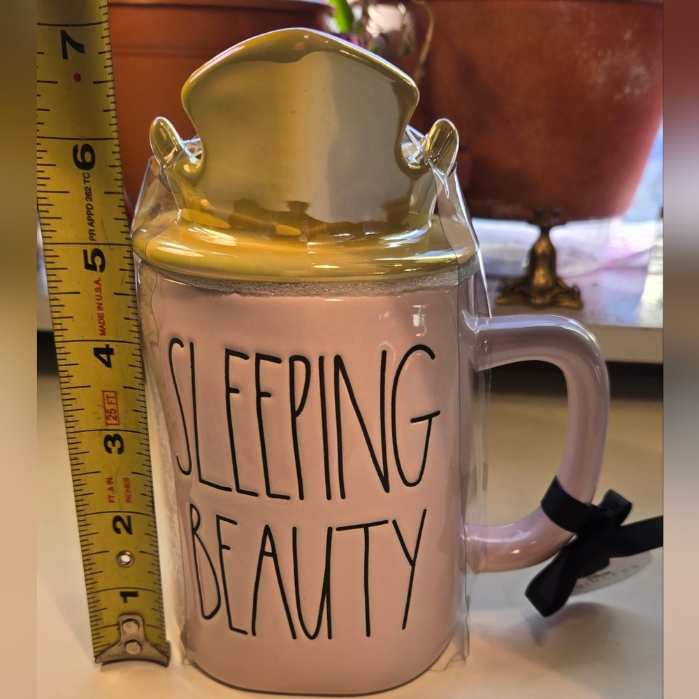 Rae Dunn Sleeping Beauty Mug with Crown Lid - Picture 6 of 7